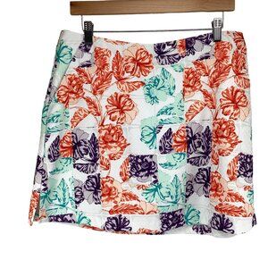 Lady Hagen Skort Size 10 Tennis Floral‎ Golf Skirt English Garden